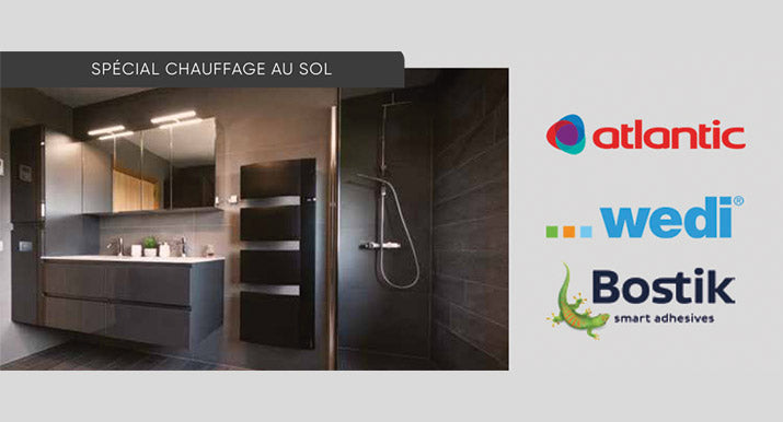 Chauffage au sol avec le panneau de construction wedi