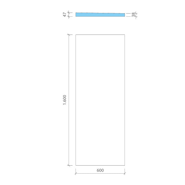 Rallonge de pente pour wedi Fundo Flex panneau pré-penté
