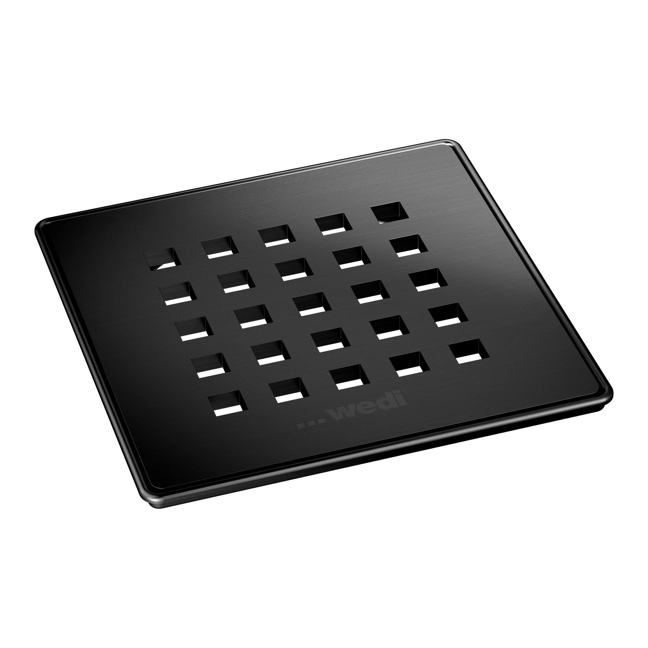 Grille d'écoulement carrée wedi noir