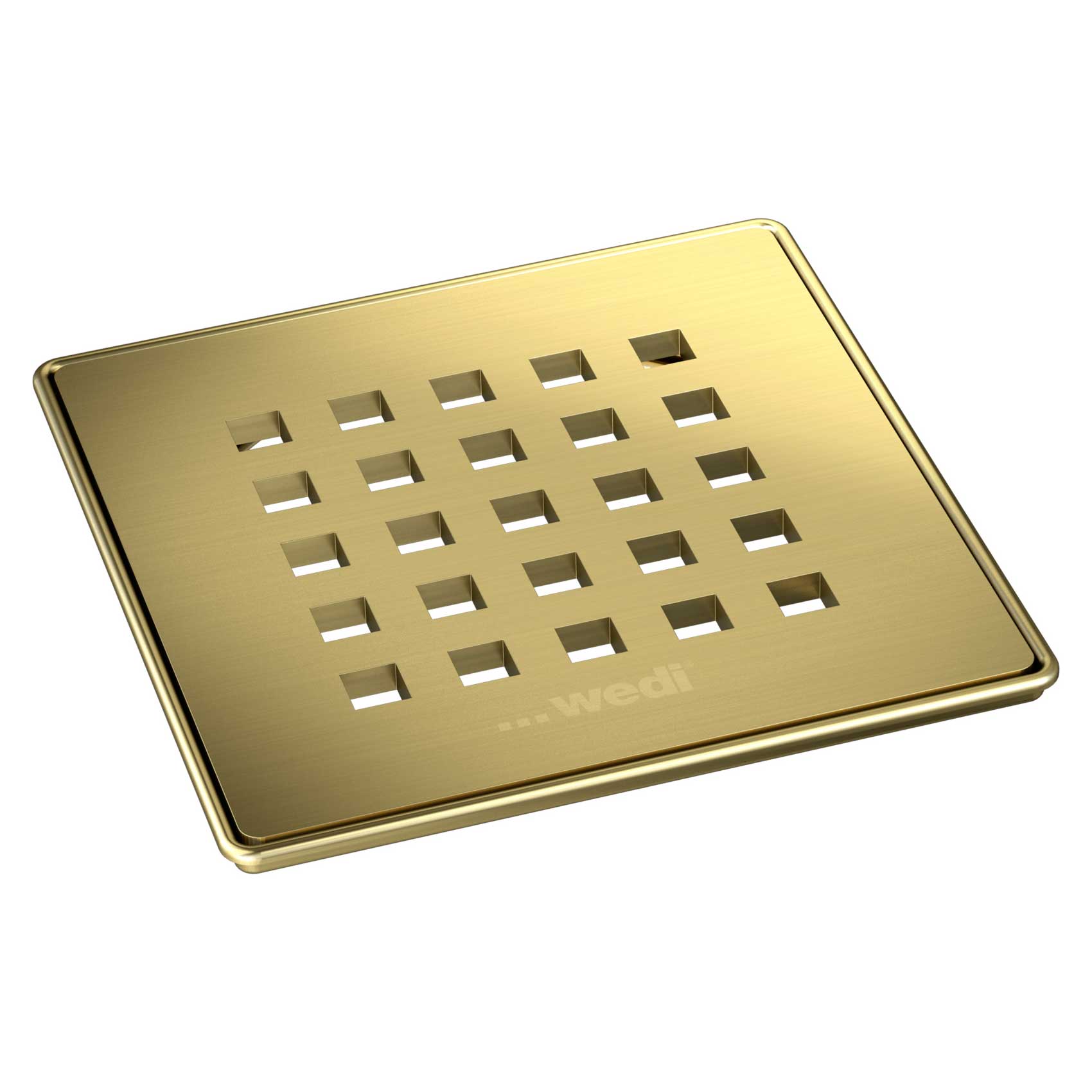 Grille d'écoulement carrée wedi or