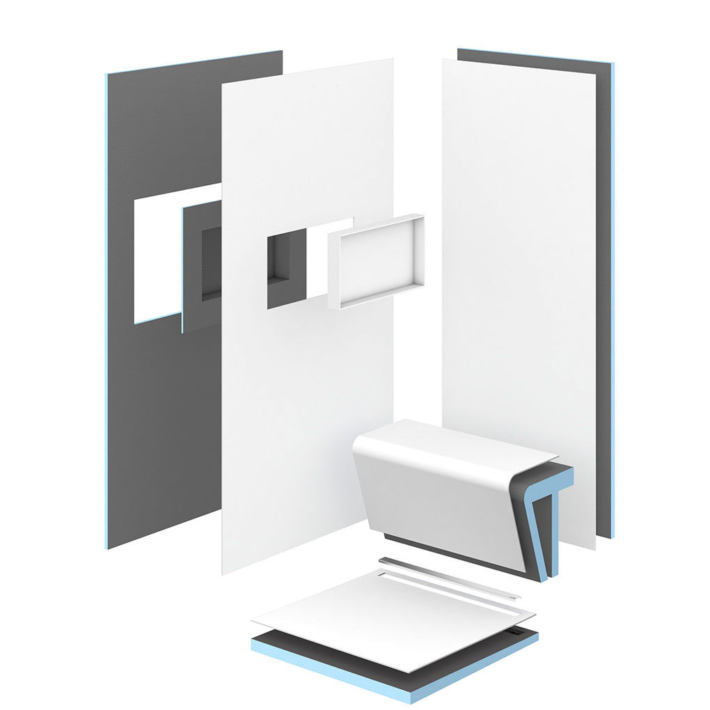 Revêtement mural douche wedi Top Wall - Aspect homogène