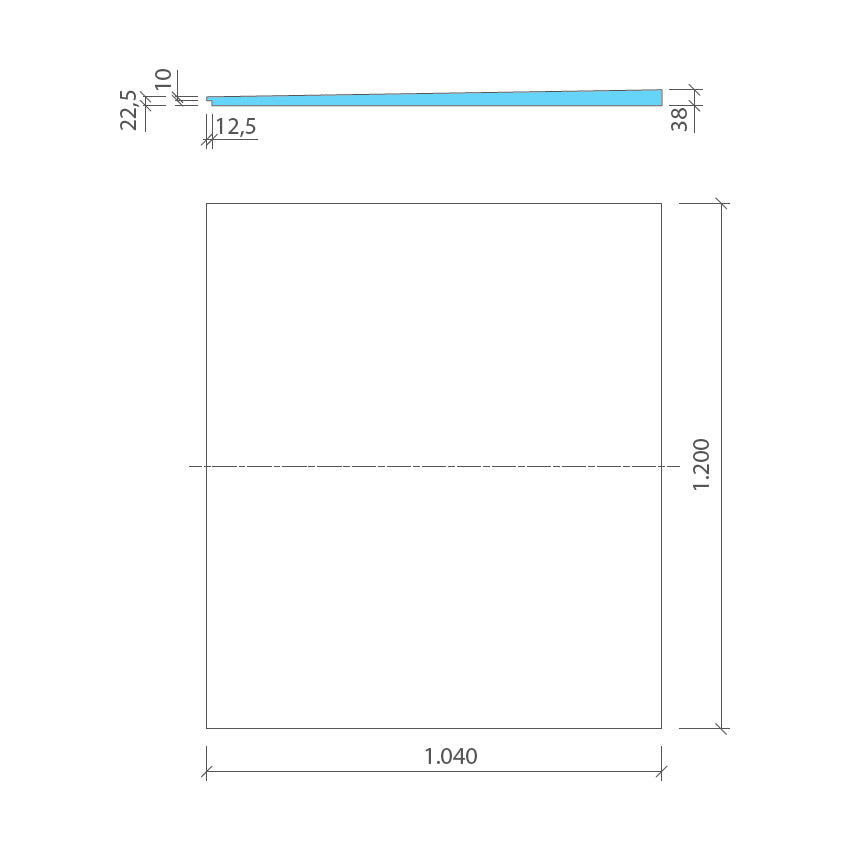 Panneau pré-penté 1,5% pente progressive wedi Fundo pour prolongement des receveurs