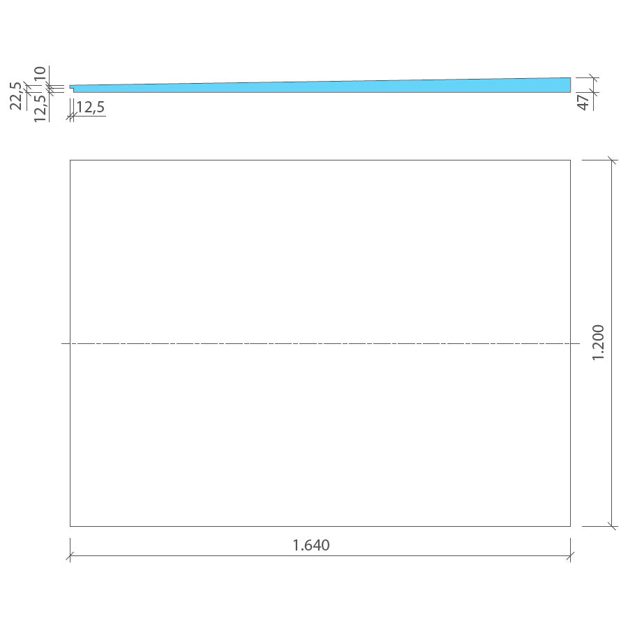 Panneau pré-penté 1,5% pente progressive wedi Fundo pour prolongement des receveurs