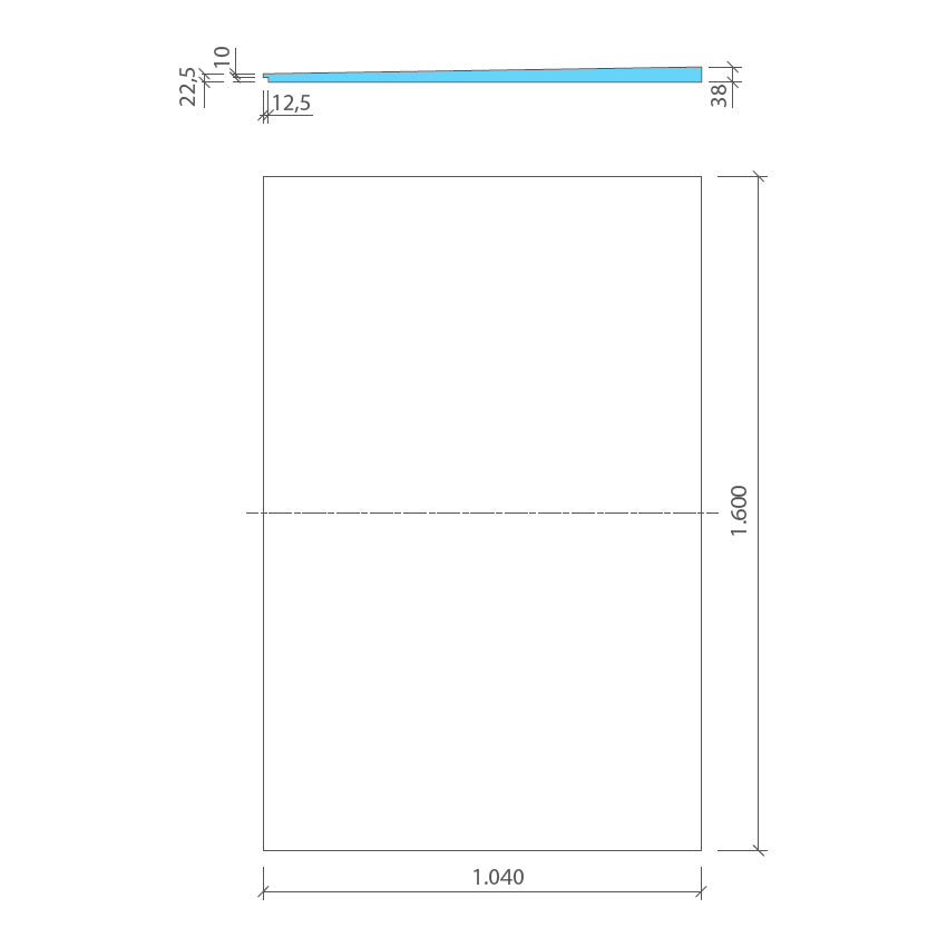 Panneau pré-penté 1,5% pente progressive wedi Fundo pour prolongement des receveurs