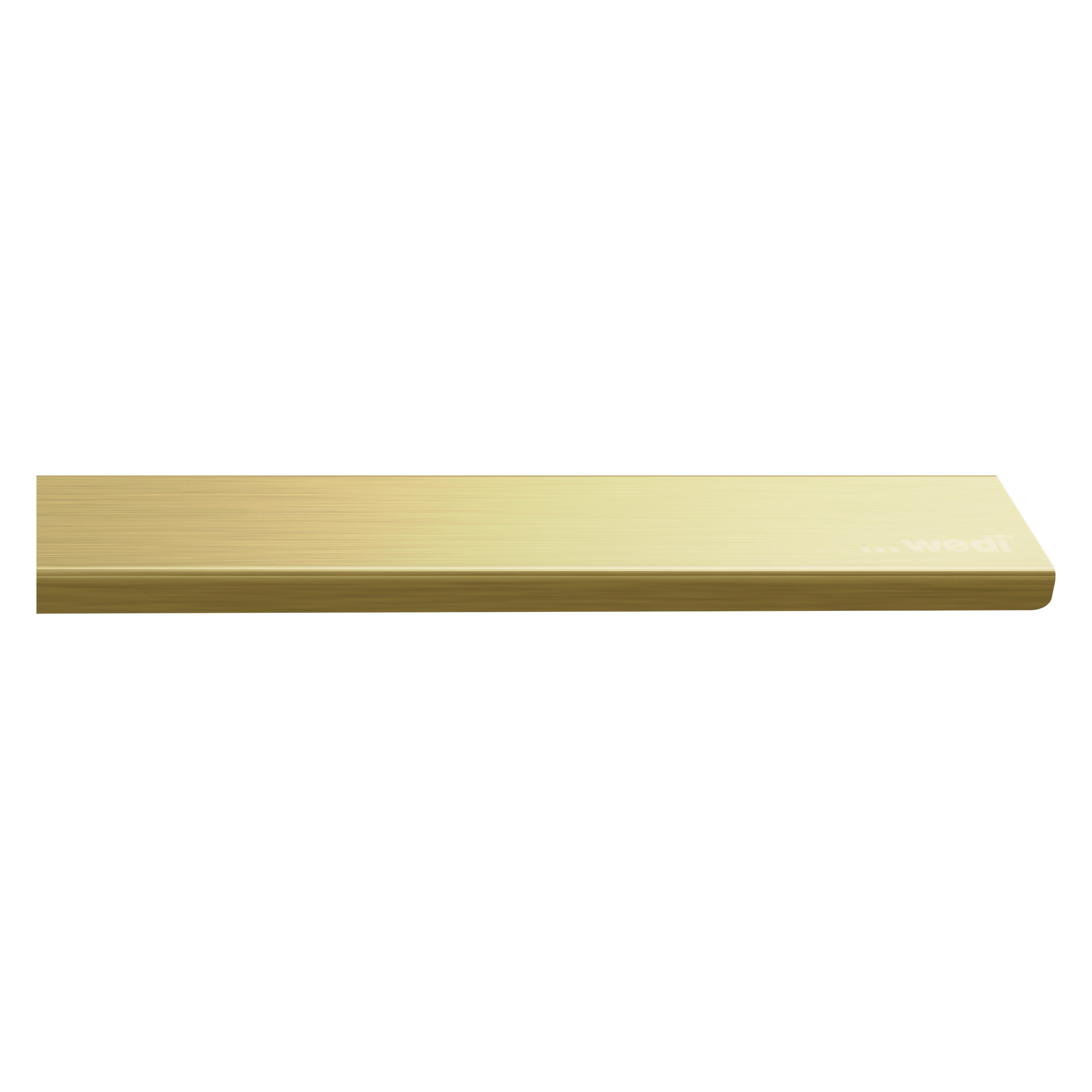 Barrette de finition wedi Fundo pour évacuation linéaire en inox, or métal