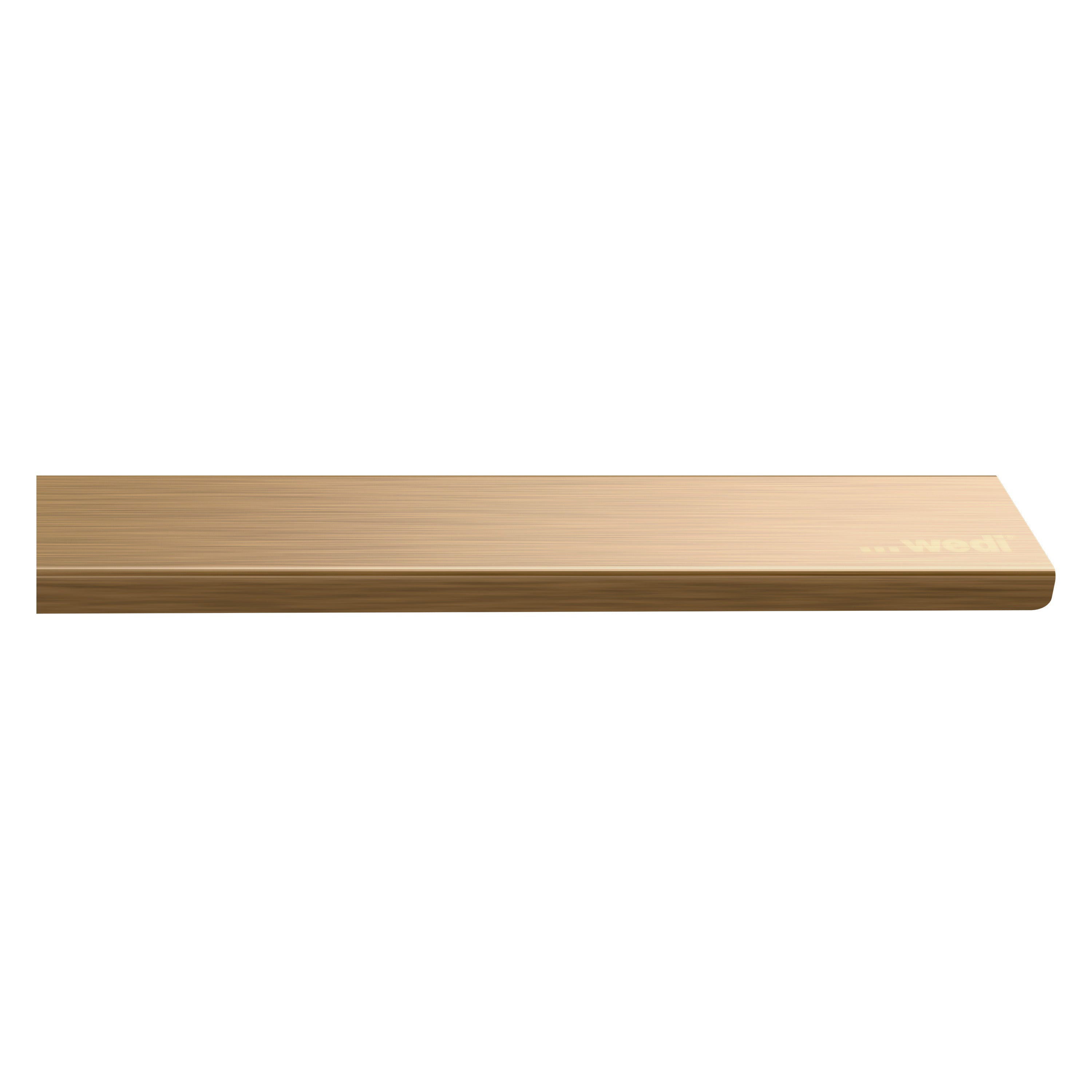 Barrette de finition wedi Fundo pour évacuation linéaire en inox, or rose métal