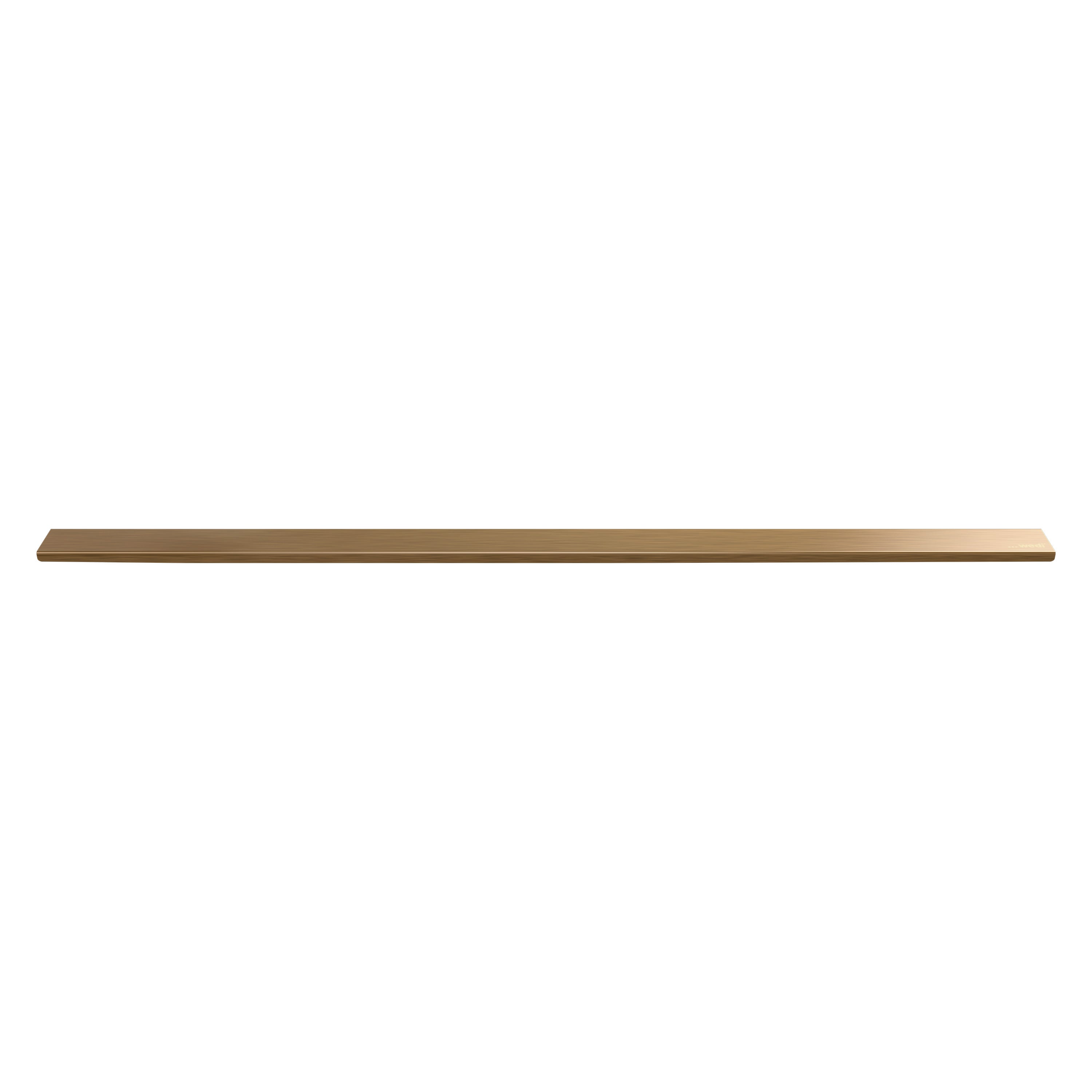 Barrette de finition wedi Fundo pour évacuation linéaire en inox, or rose métal