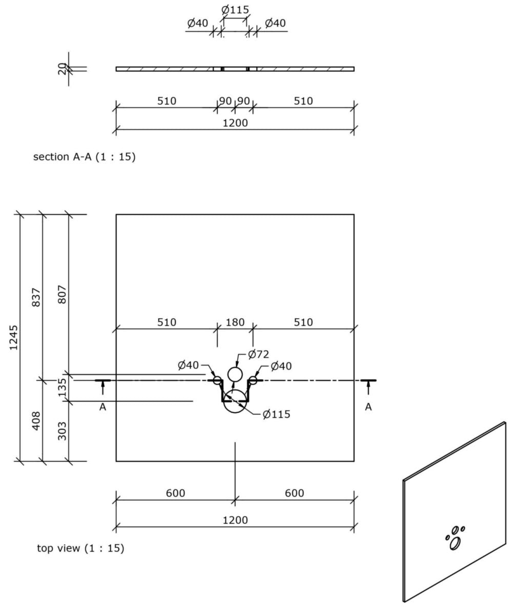 Panneau d’habillage pour bâti-supports wedi I-Board