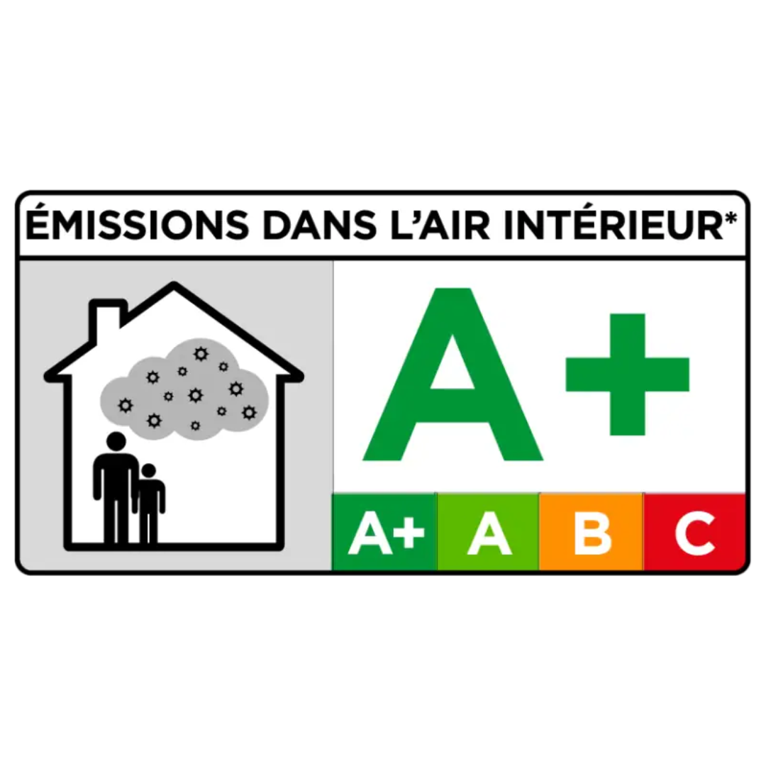 Note A+ pour émissions dans l'air extérieur