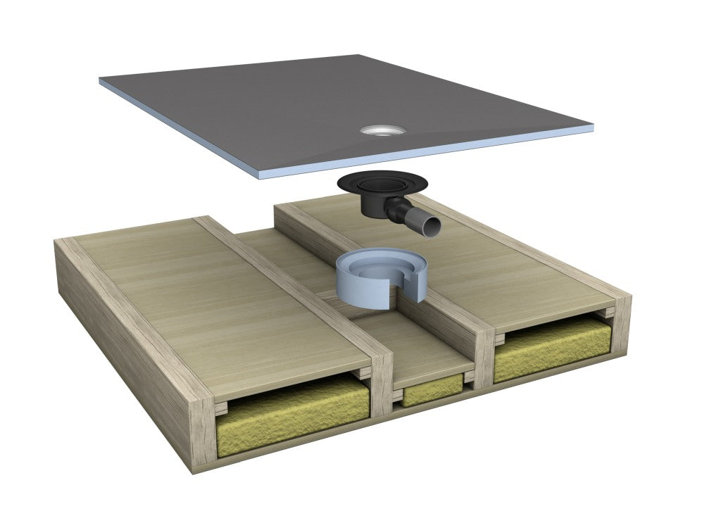 wedi Fundo élément de calage pour écoulement un point