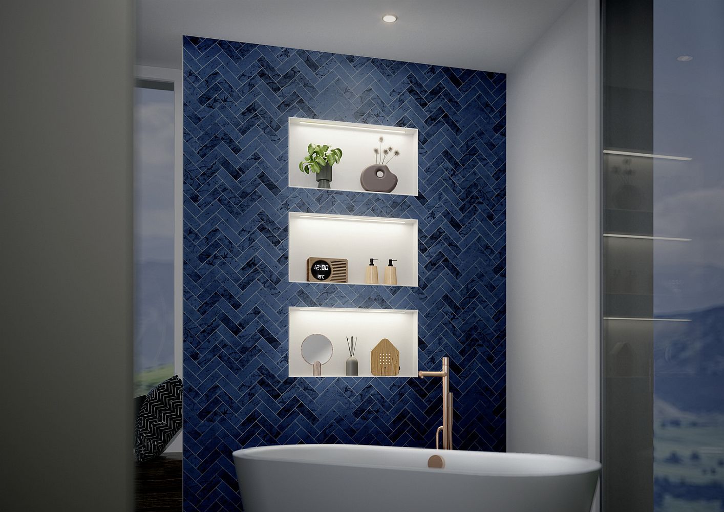 Niche éclairée wedi Sanwell Top LED