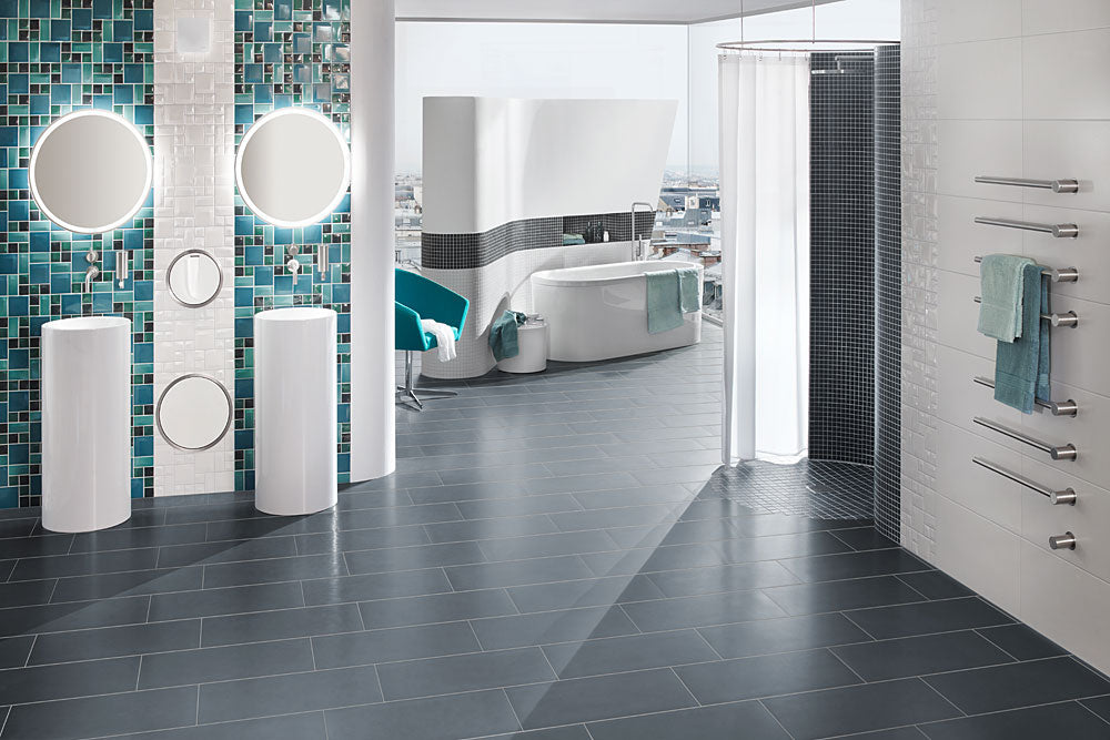 Receveur de douche wedi Fundo Trollo circulaire, écoulement centré