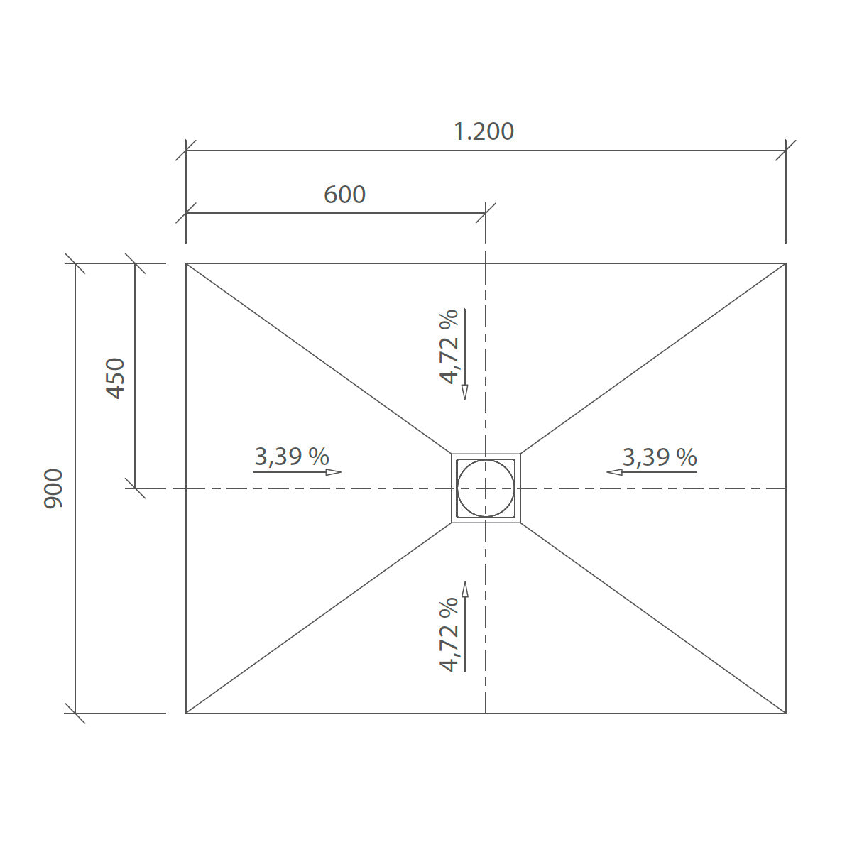 Fundo Top integro revêtement prêt-à-poser pour receveur, homogène pur blanc