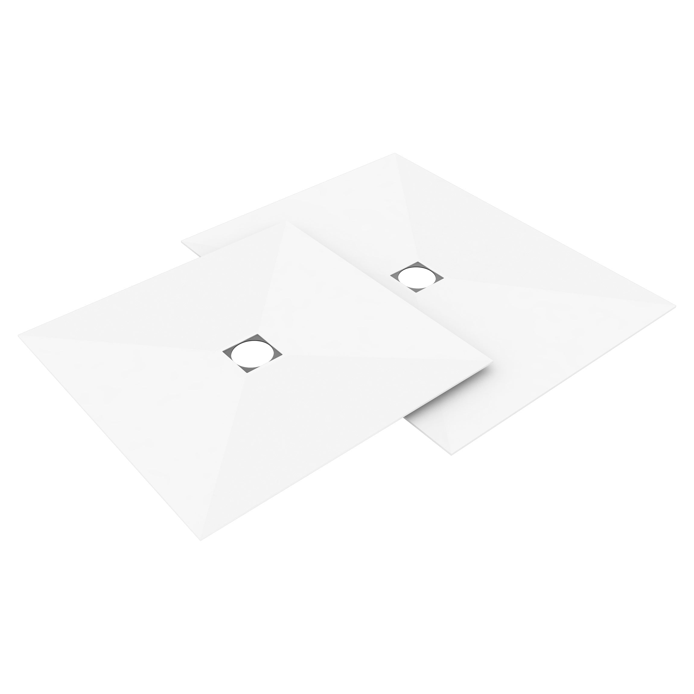 Fundo Top integro revêtement prêt-à-poser pour receveur, homogène pur blanc