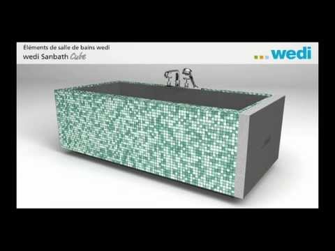 Vidéo tutoriel pour la mise en place d'une baignoire wedi