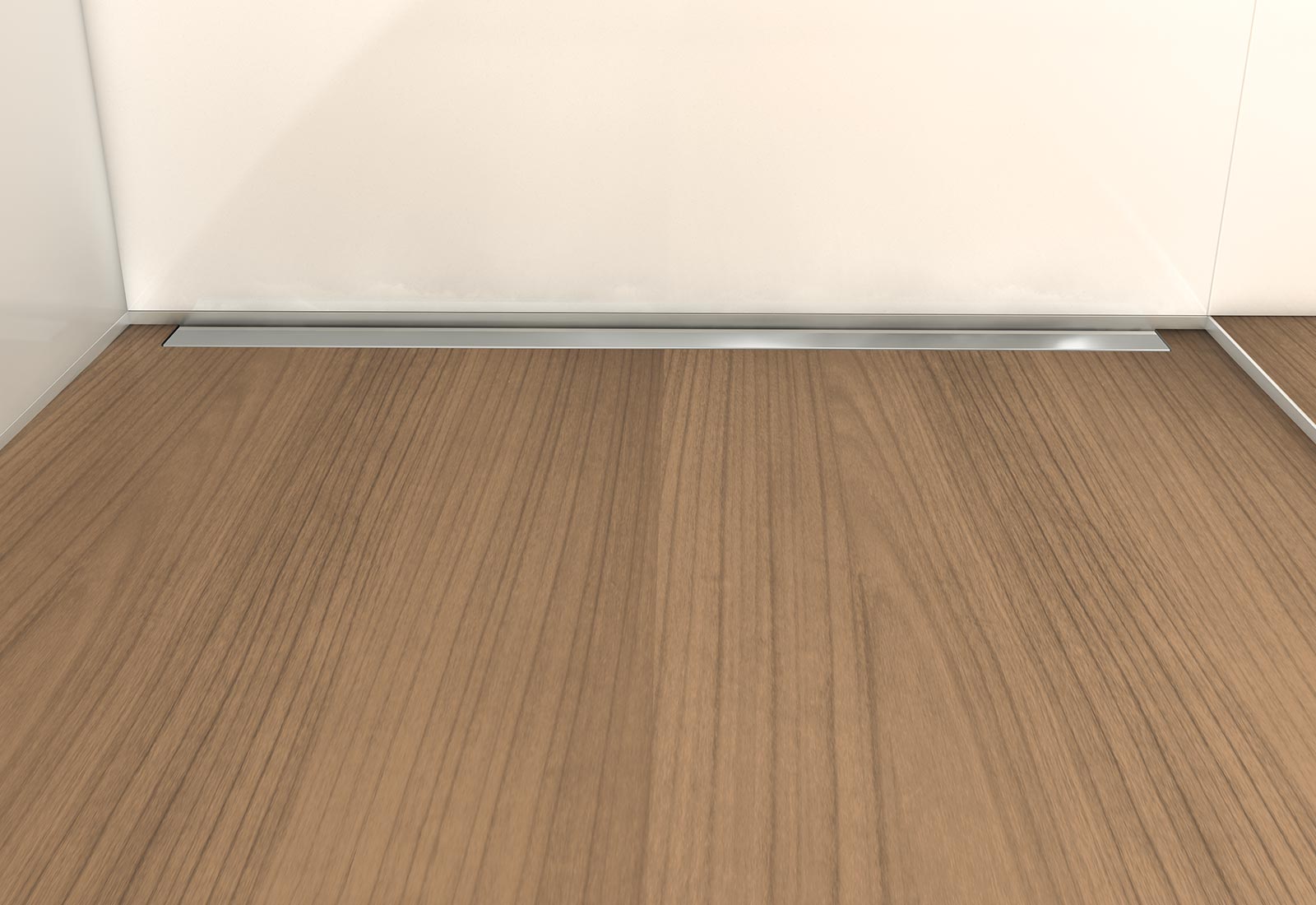 Profilé de pente pour sol wedi Fundo Riolito neo et Plano Linea, inox brossé