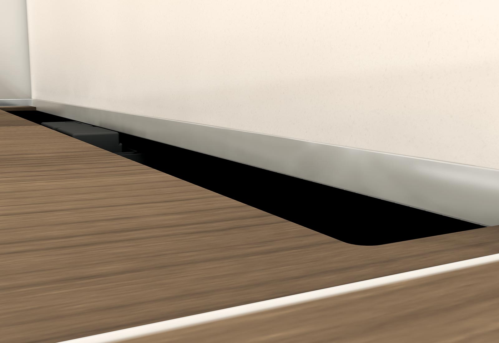 Profilé de pente pour sol wedi Fundo Riolito neo et Plano Linea, inox brossé