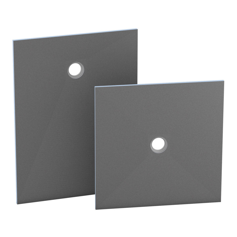 Receveur de douche wedi Fundo Ligno Plus carré, écoulement excentré