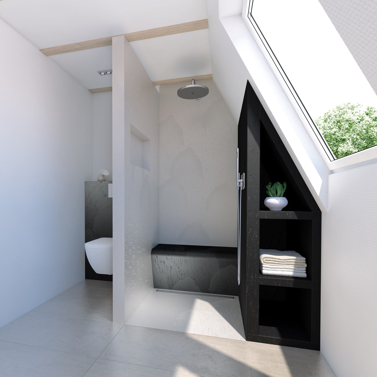 Fundo Top Riolito revêtement prêt-à-poser, homogène pure blanc