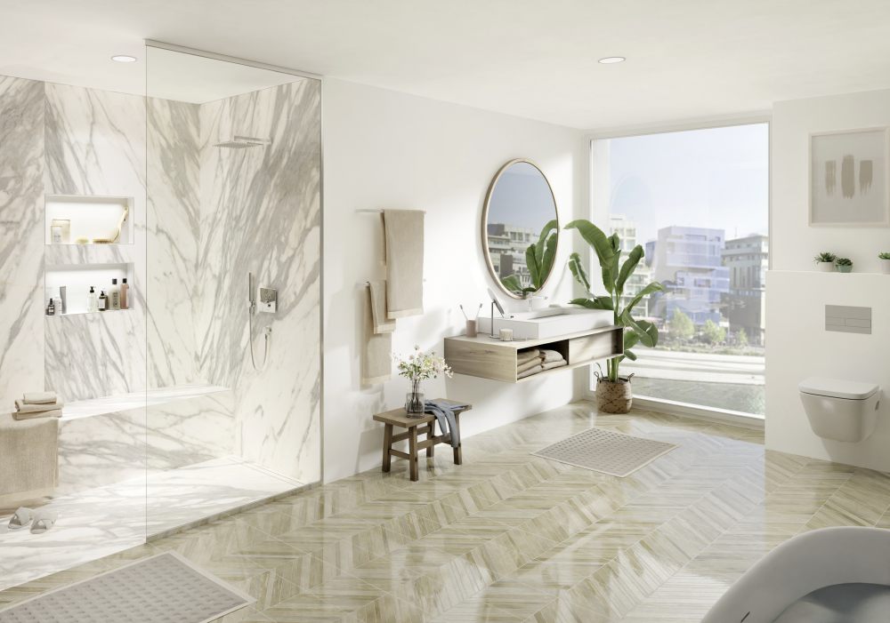 Revêtement mural douche wedi Top Wall - Aspect Marbre