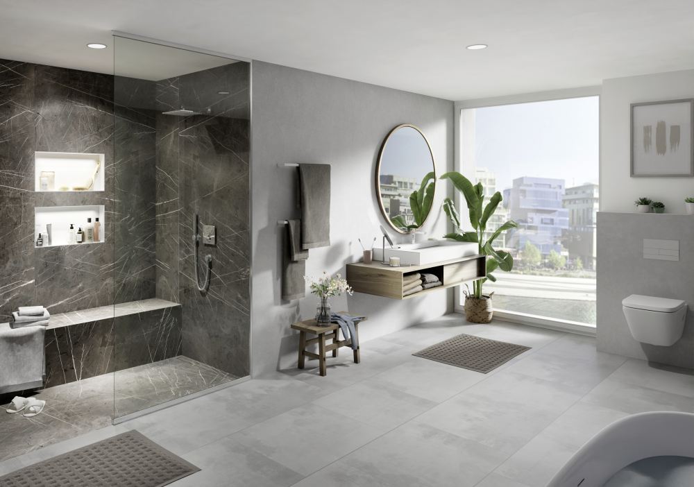 Revêtement mural douche wedi Top Wall - Aspect Marbre