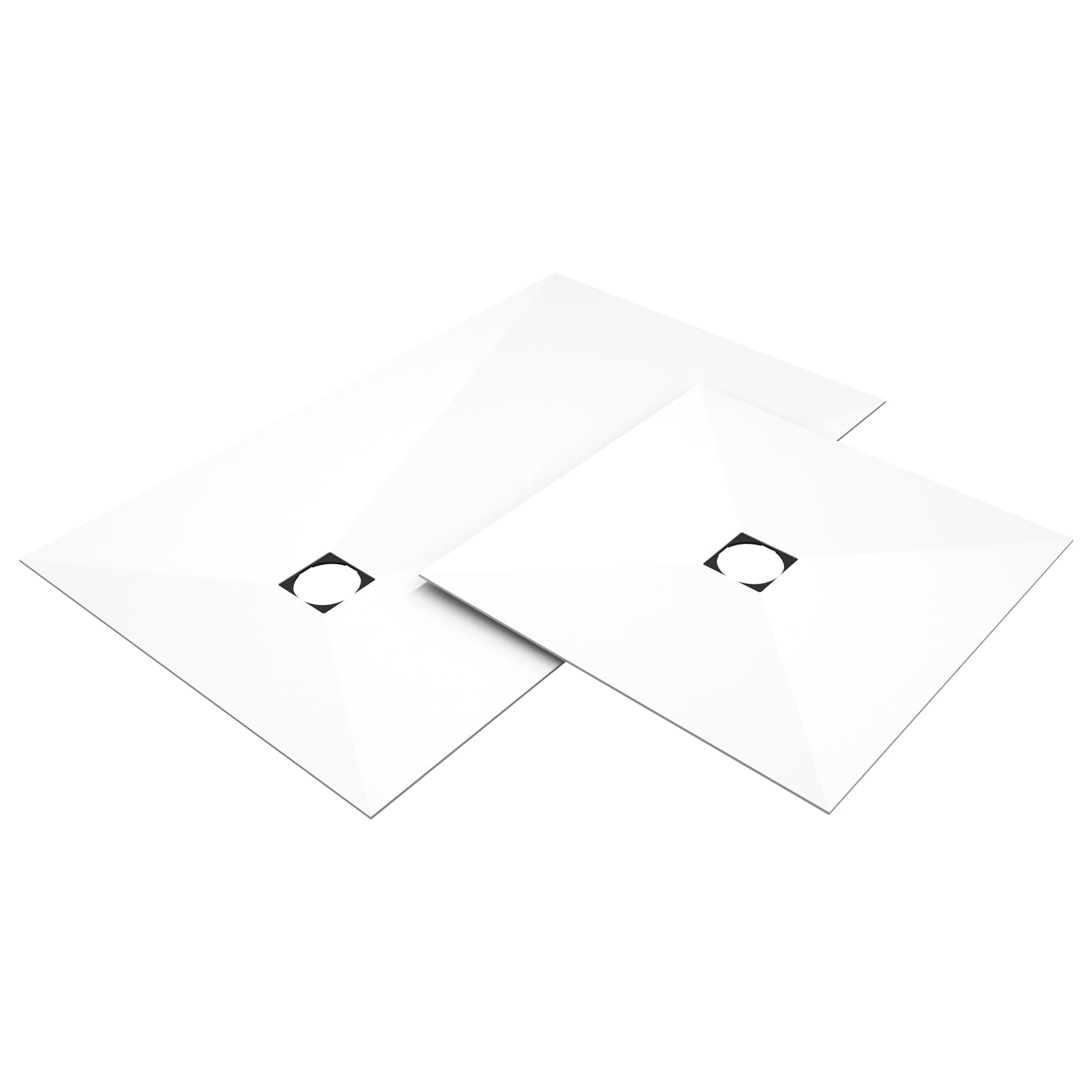 Fundo Top Plano revêtement prêt-à-poser, homogène pur blanc