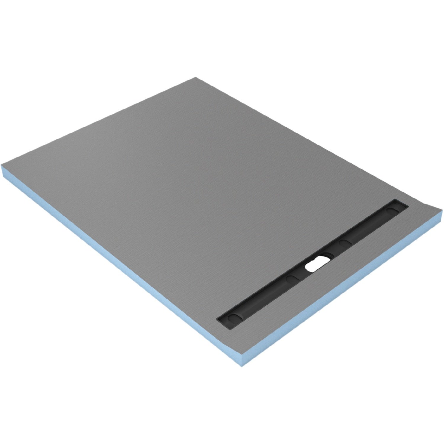 Receveur de douche wedi Fundo Riolito rectangulaire, écoulement excentré éloigné du mur