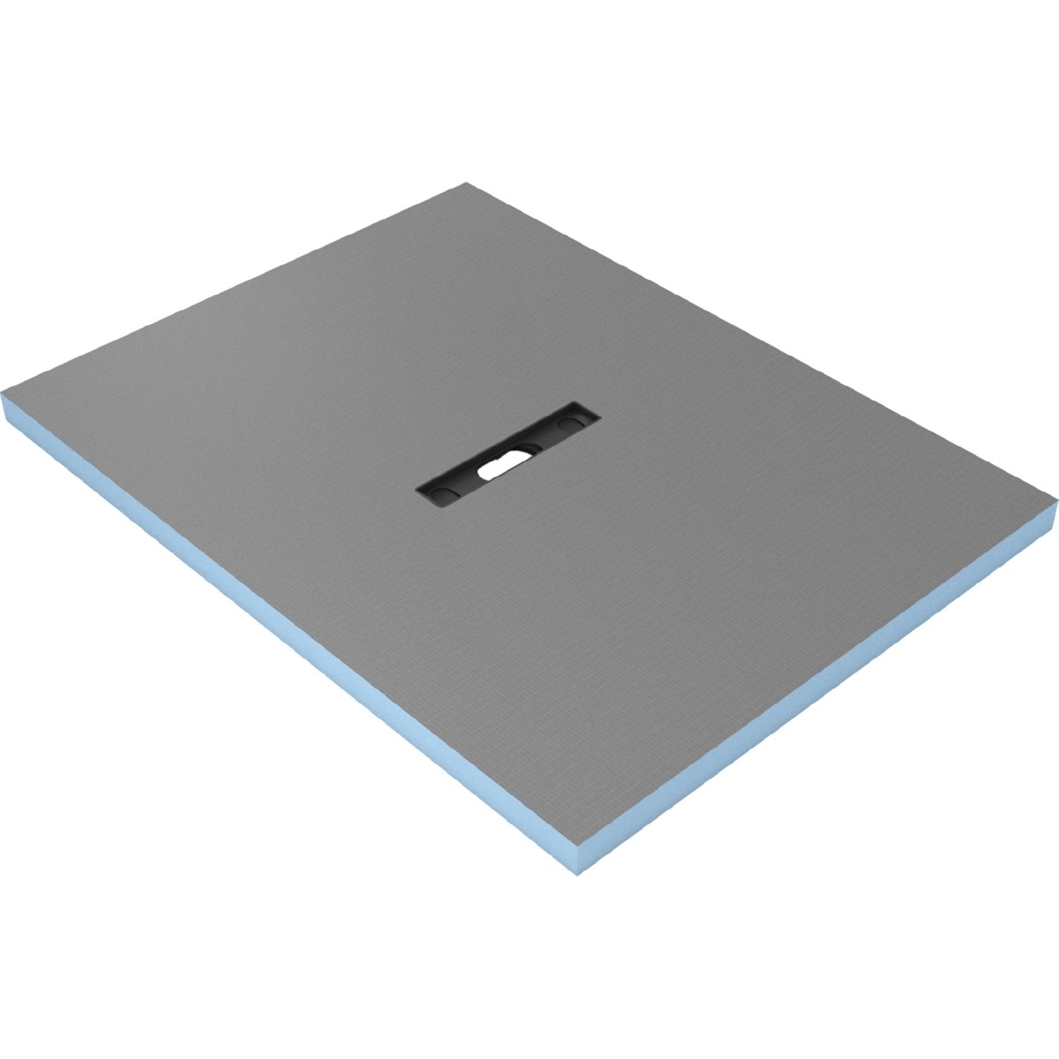 Receveur de douche wedi Fundo Riofino rectangulaire, écoulement linéaire centré