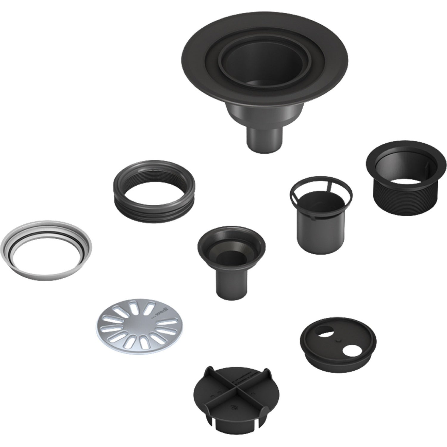 Écoulement vertical pour receveur wedi Solso