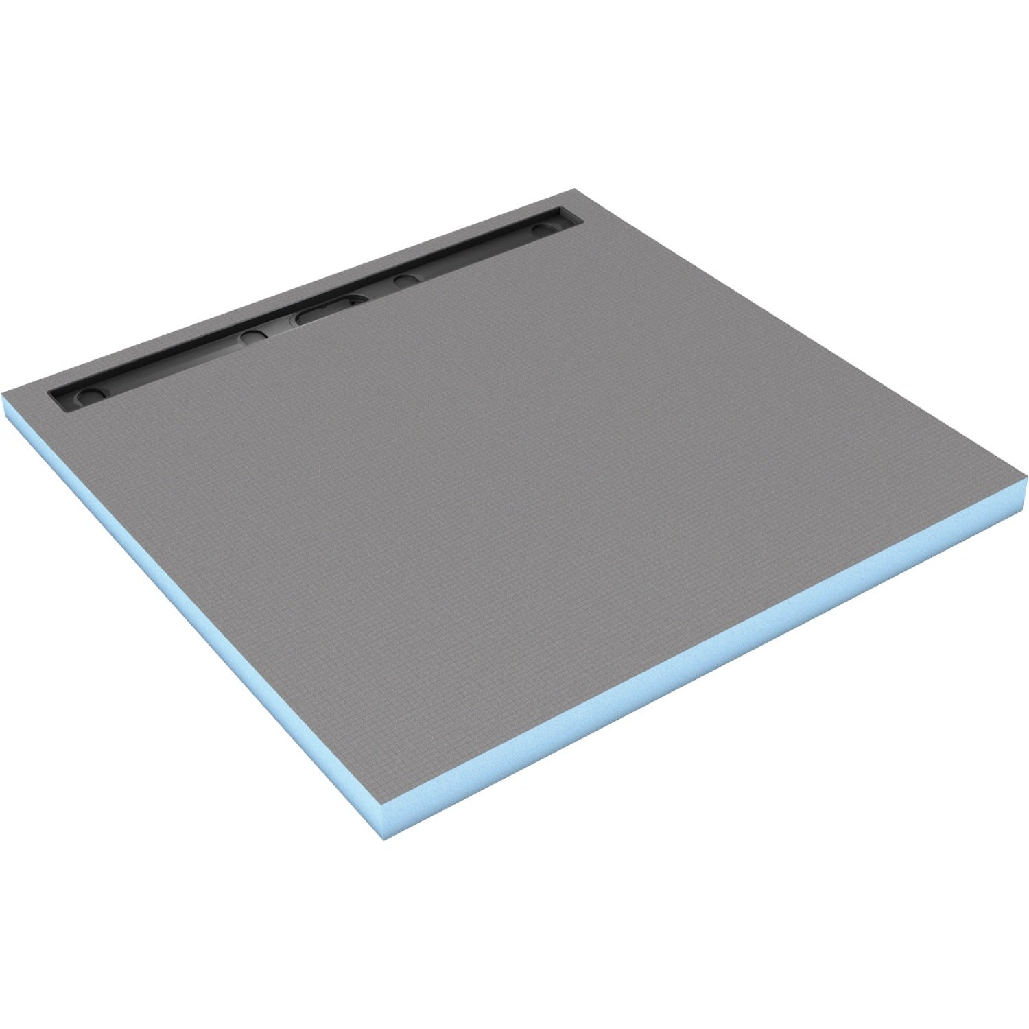 Receveur de douche wedi Fundo Riolito Neo rectangulaire, écoulement linéaire excentré au plus près du mur