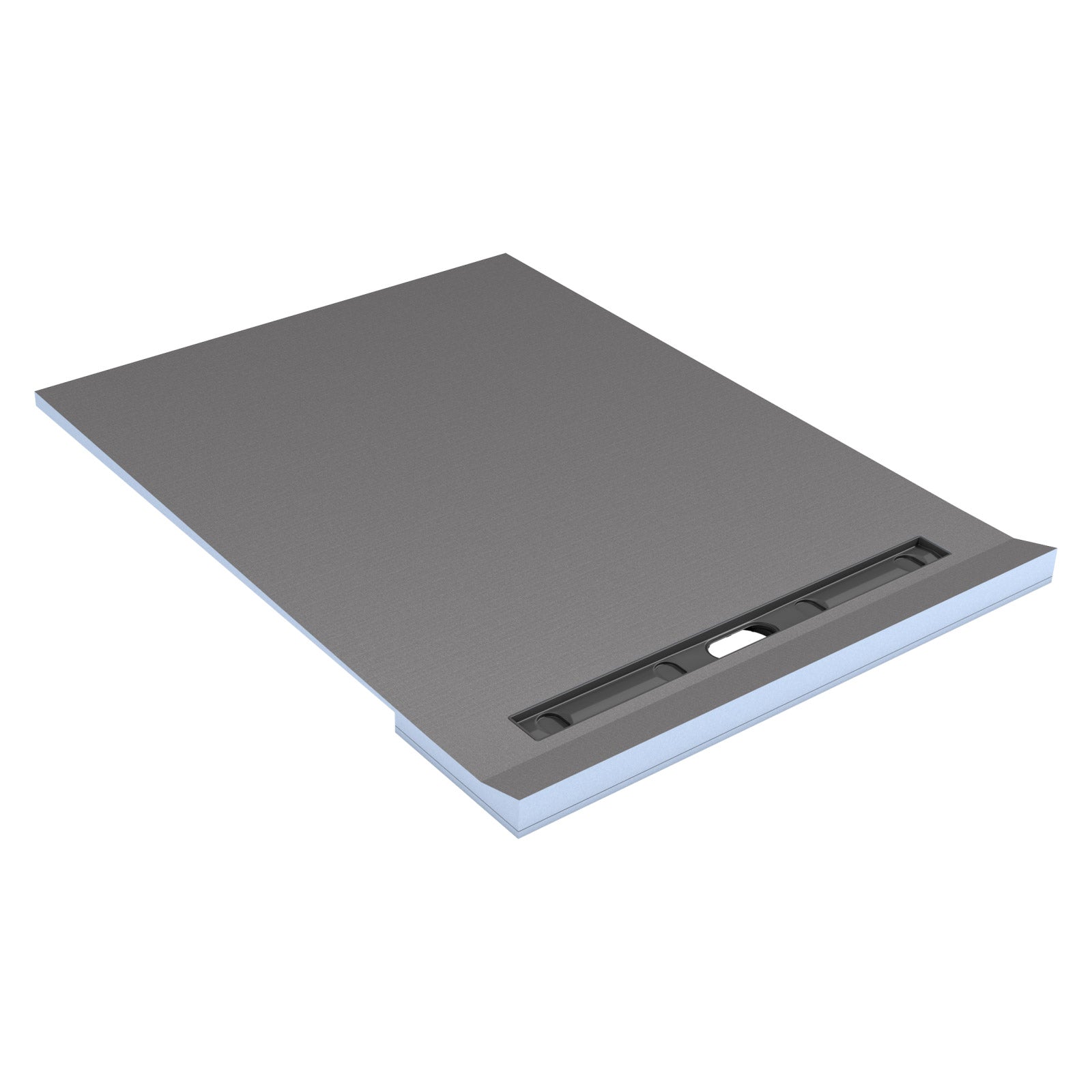 Receveur de douche wedi Fundo RioLigno rectangulaire, écoulement linéaire