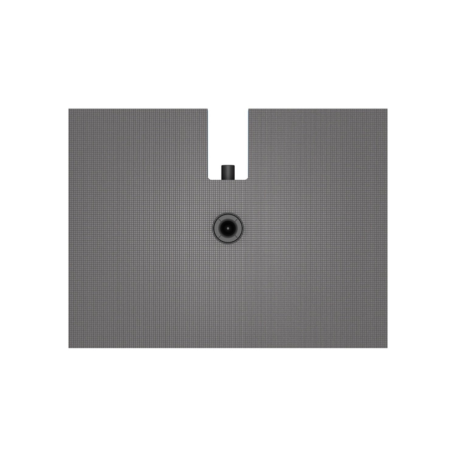 Receveur de douche complet wedi Fundo Integro rectangulaire, écoulement centré DN50