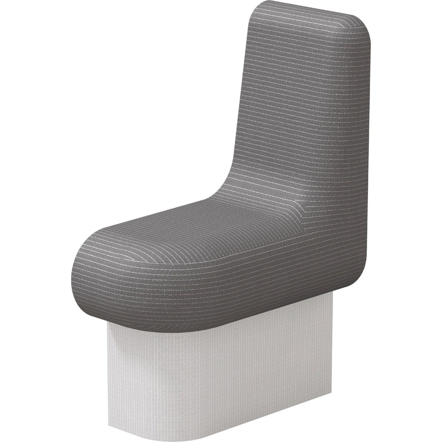 Élément d‘extrémité gauche de banquette wedi Sanoasa Comoda, pente vers l’avant