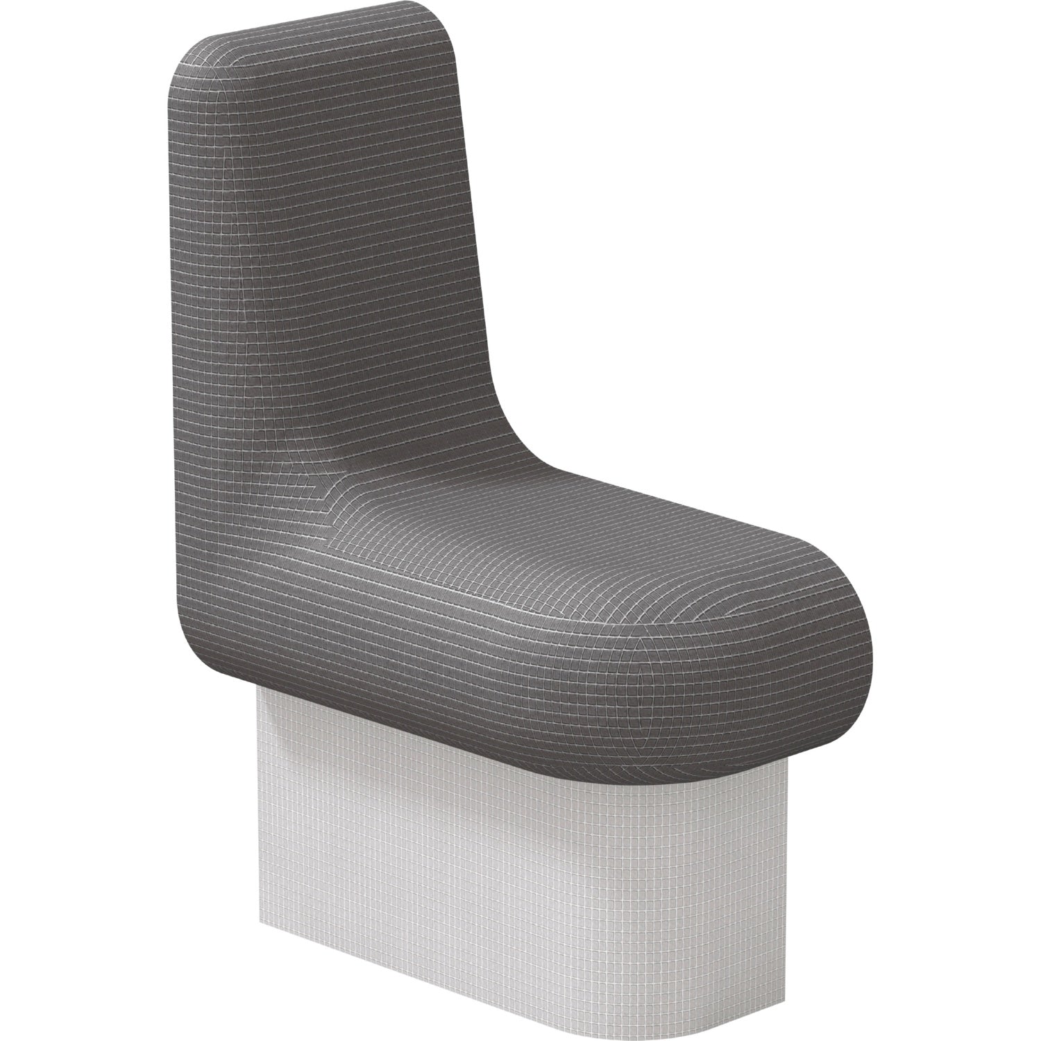 Élément d‘extrémité droite de banquette wedi Sanoasa Comoda, pente vers l’avant