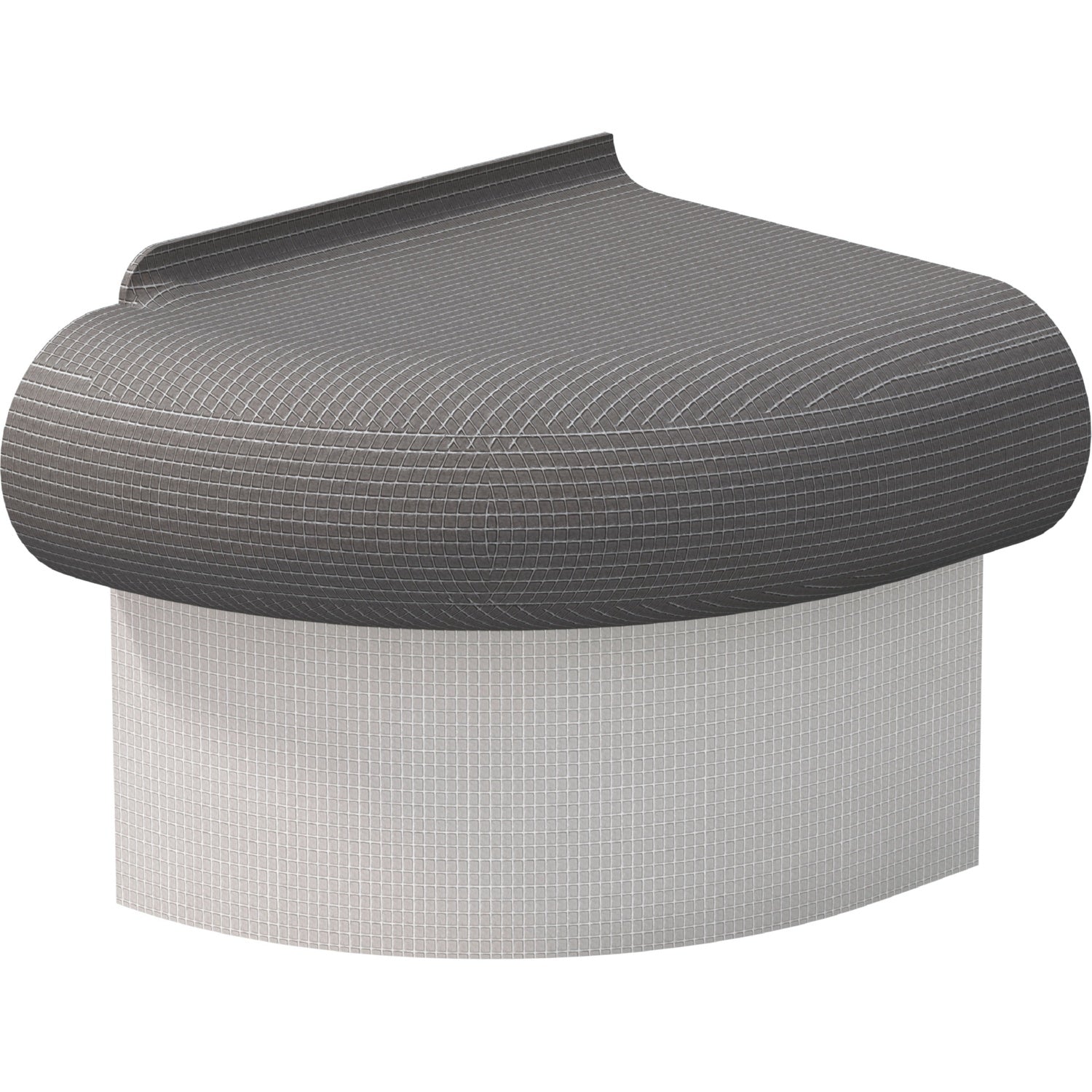 Élément d‘extrémité de banquette droite wedi Sanoasa Bellina, pente vers l'avant