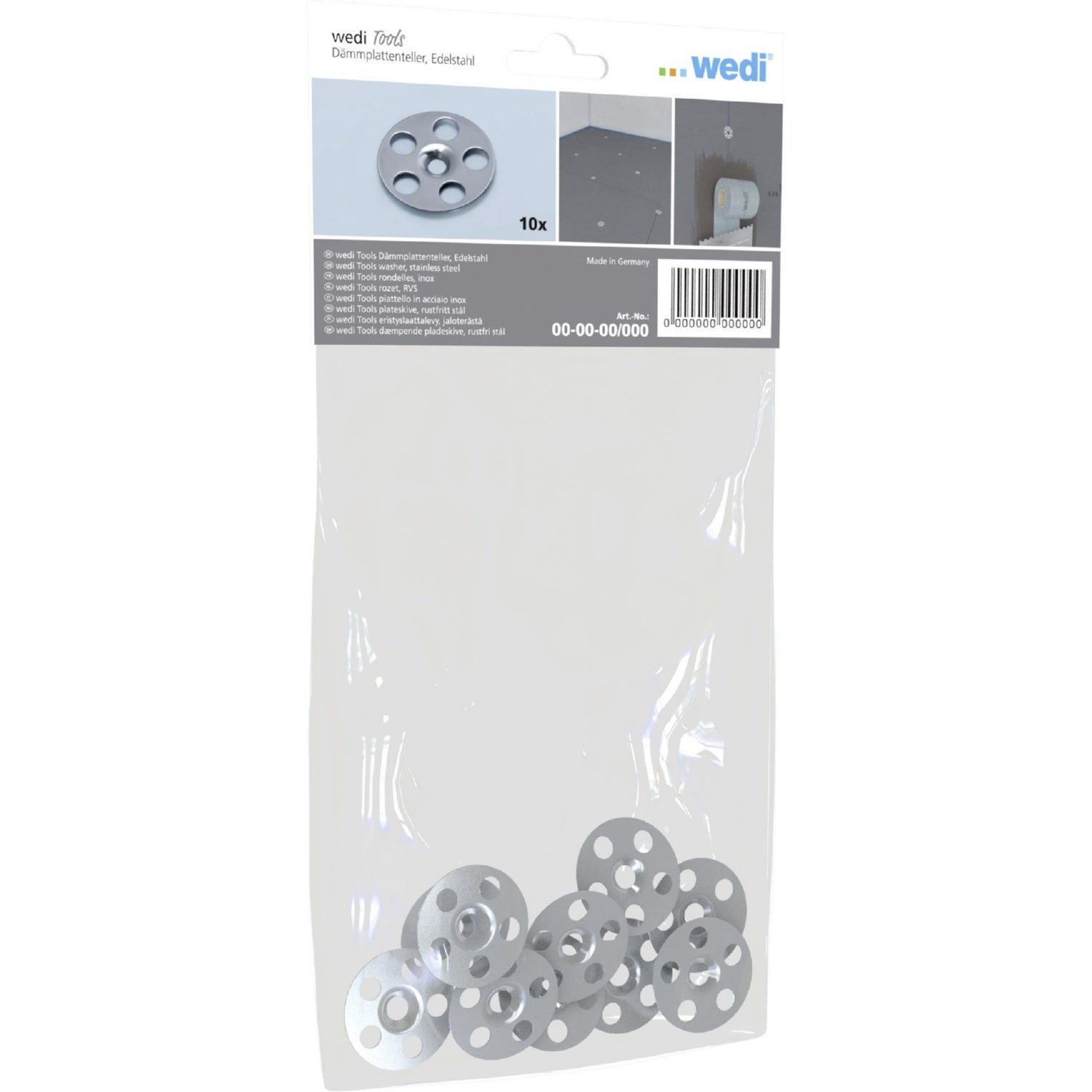 Rondelle de fixation en inox, diamètre 35 mm wedi Tools