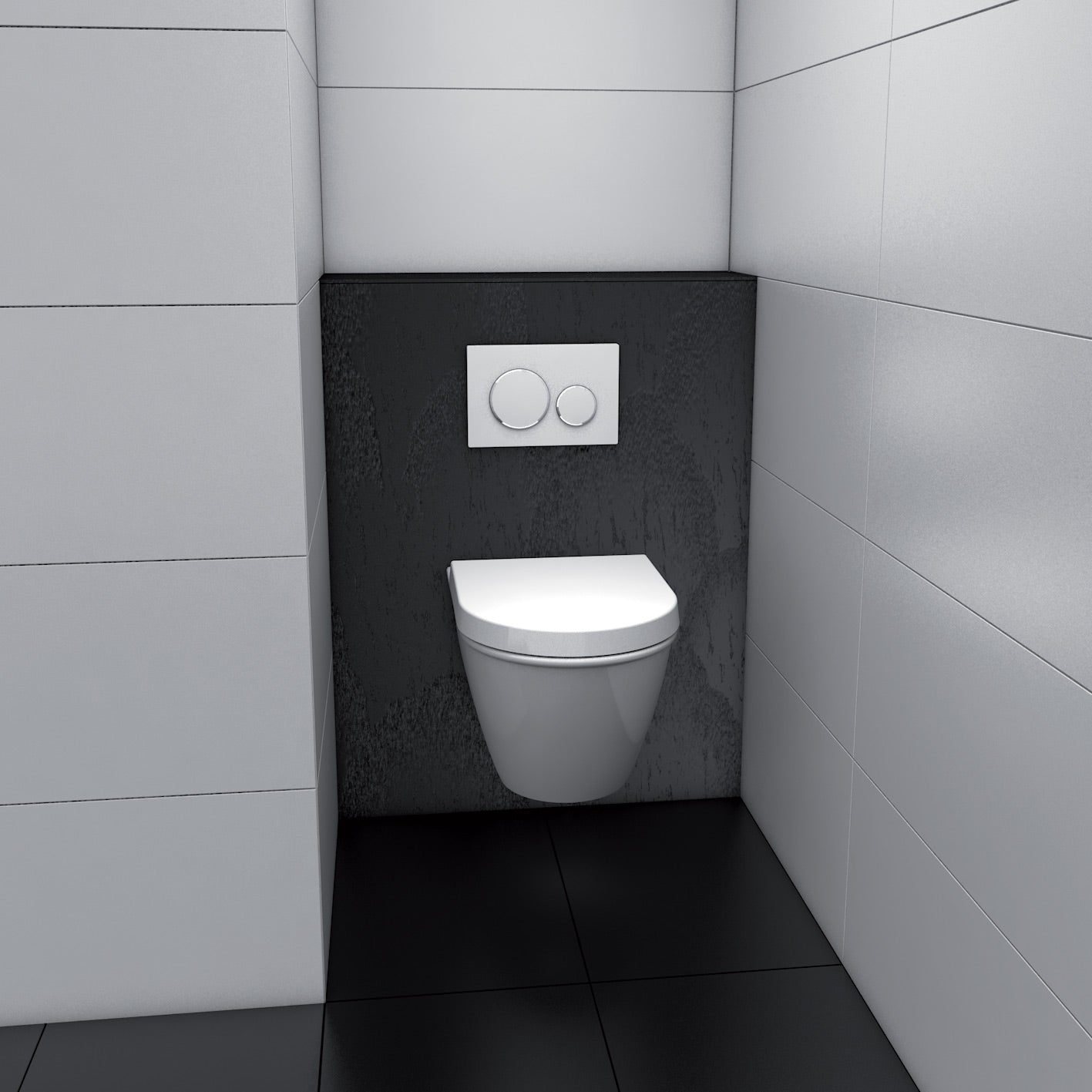 I-Board Top revêtement prêt-à-poser pour wedi I-Board, habillage bâti-support WC