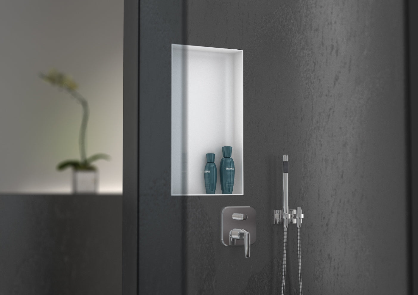 Sanwell Top, revêtement prêt-à-poser pour niche wedi Sanwell rectangulaire 30/60