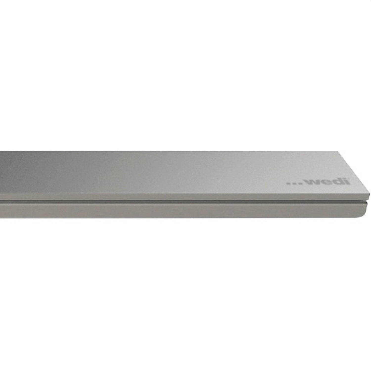 Barrette de finition wedi Fundo pour évacuation linéaire, finition exclusive inox massif brossé
