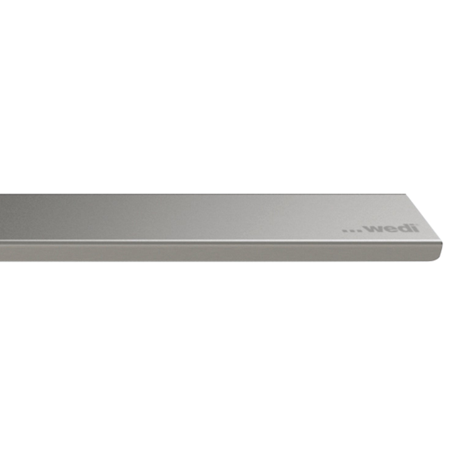 Barrette de finition wedi Fundo pour évacuation linéaire en inox, surface brossée