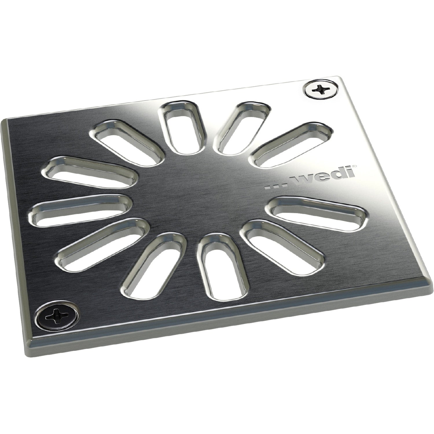Grille wedi d’écoulement carrée à visser 1.3 pour écoulements en un point