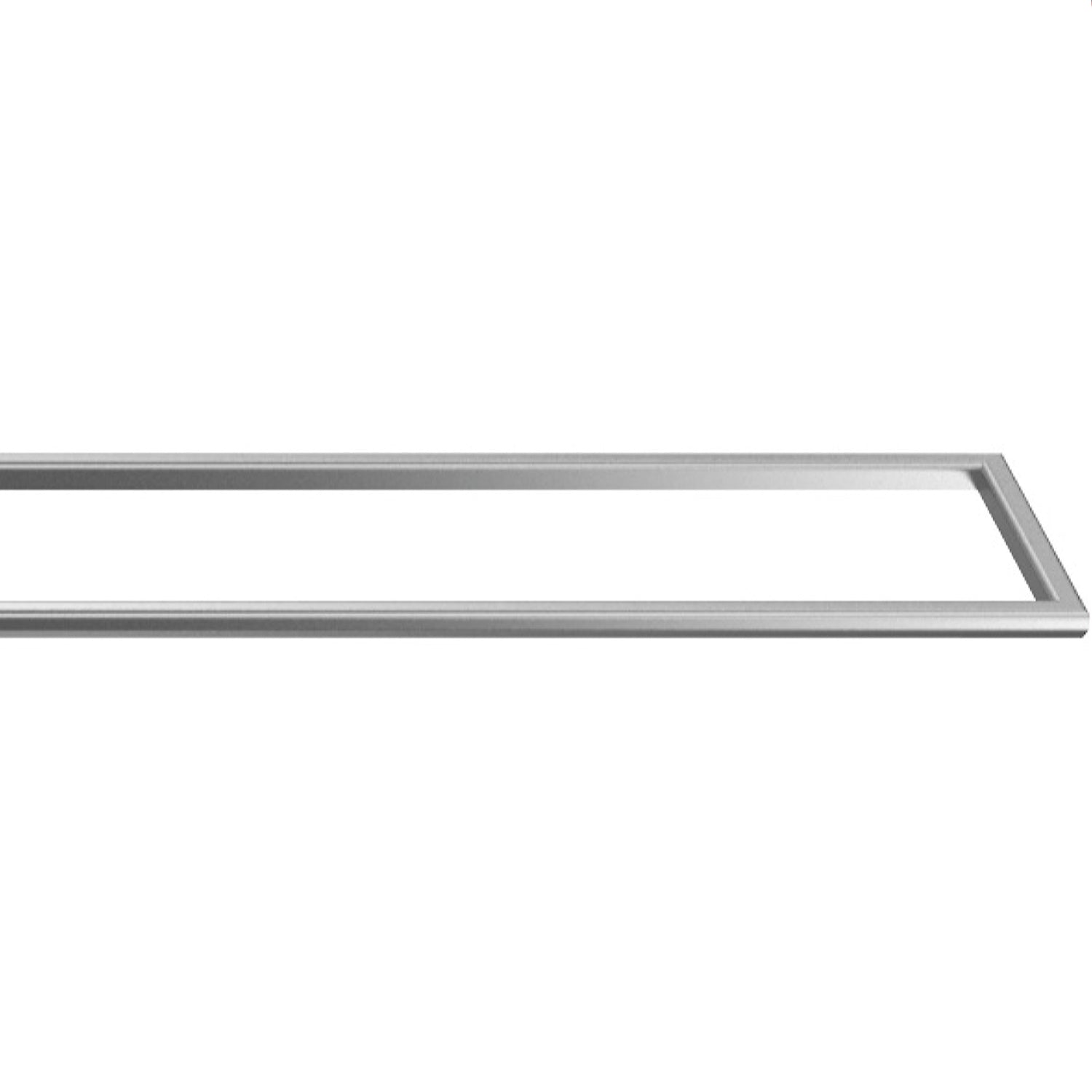 Cadre de canal rectangulaire wedi Fundo pour évacuation linéaire, inox brossé