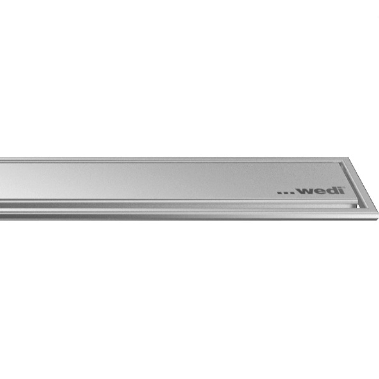Barrette de finition Standard Plus wedi Fundo pour évacuation linéaire, inox brossé