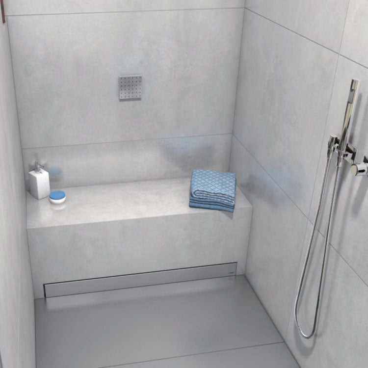 Banquette wedi Sanoasa 1, front droit, pente vers l’avant