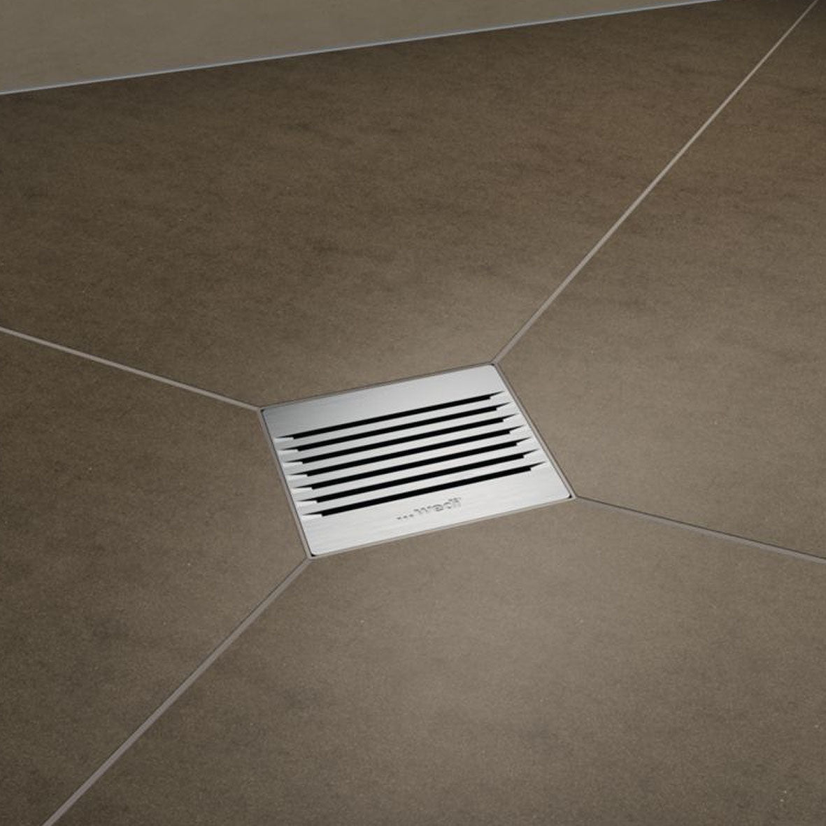 Grille wedi d’écoulement carrée 4.1 pour écoulements en un point