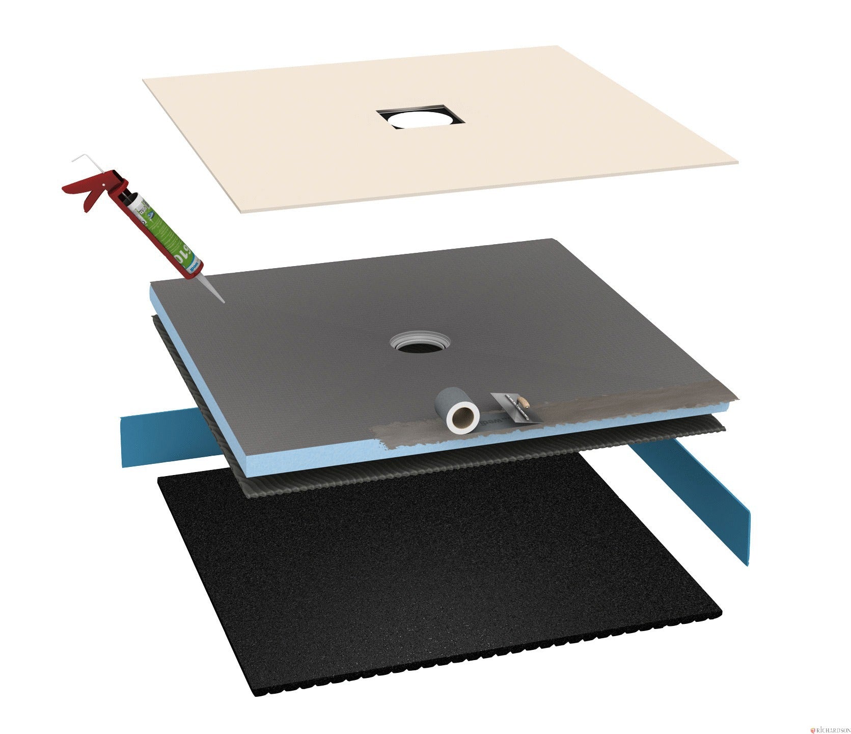 Fundo Top Primo revêtement prêt-à-poser, apparence pierre naturelle stone gris