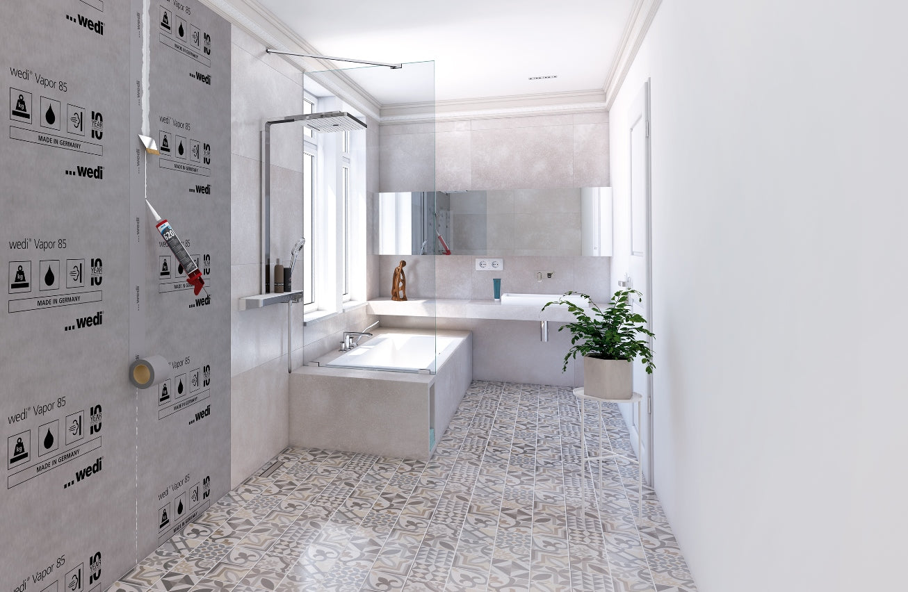 Panneau de construction avec pare-vapeur wedi Vapor 85