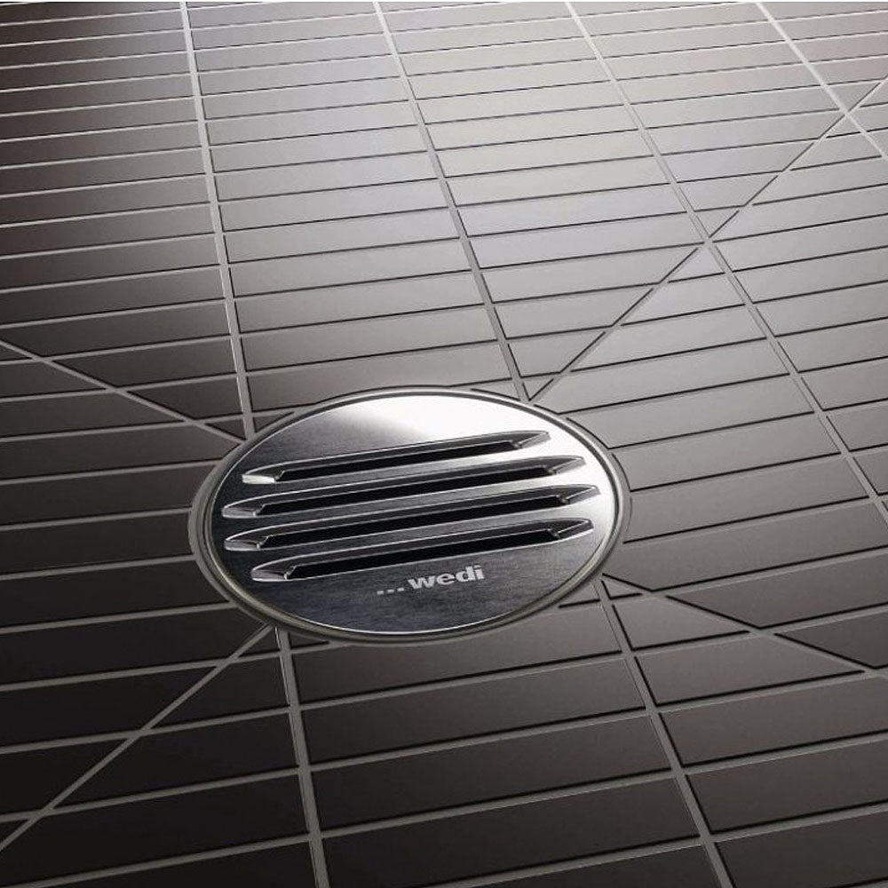 Grille wedi d’écoulement ronde 2.2 pour écoulements en un point