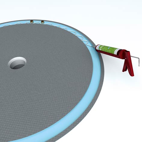 Cloison wedi Fundo Trollo libero pour receveur de douche Fundo Trollo