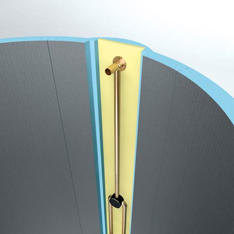 Cloison wedi Fundo Trollo libero pour receveur de douche Fundo Trollo